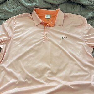 Greg Norman Collection Men's peach/white  Polo Shirt